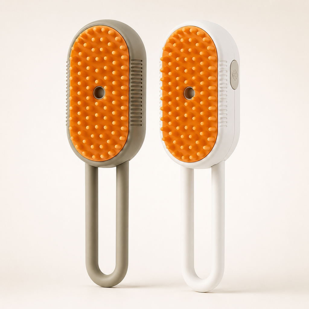 LumaLint 3-in-1 Electric Mist Grooming Brush for Dogs & Cats