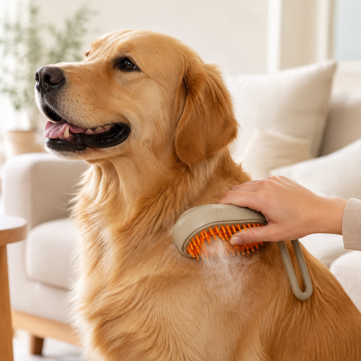 LumaLint 3-in-1 Electric Mist Grooming Brush for Dogs & Cats