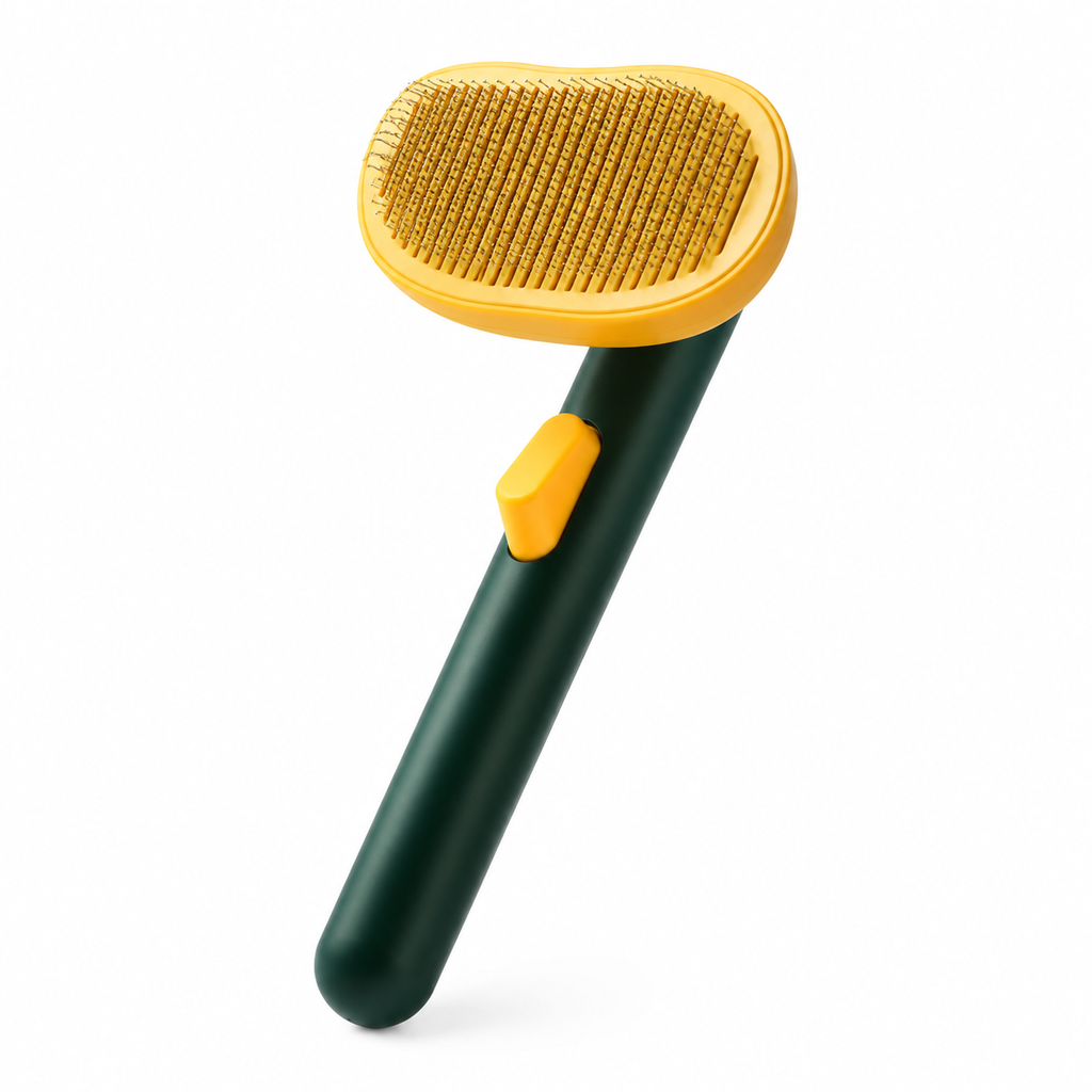 LumaLint Self-Cleaning Slicker Brush for Dogs & Cats