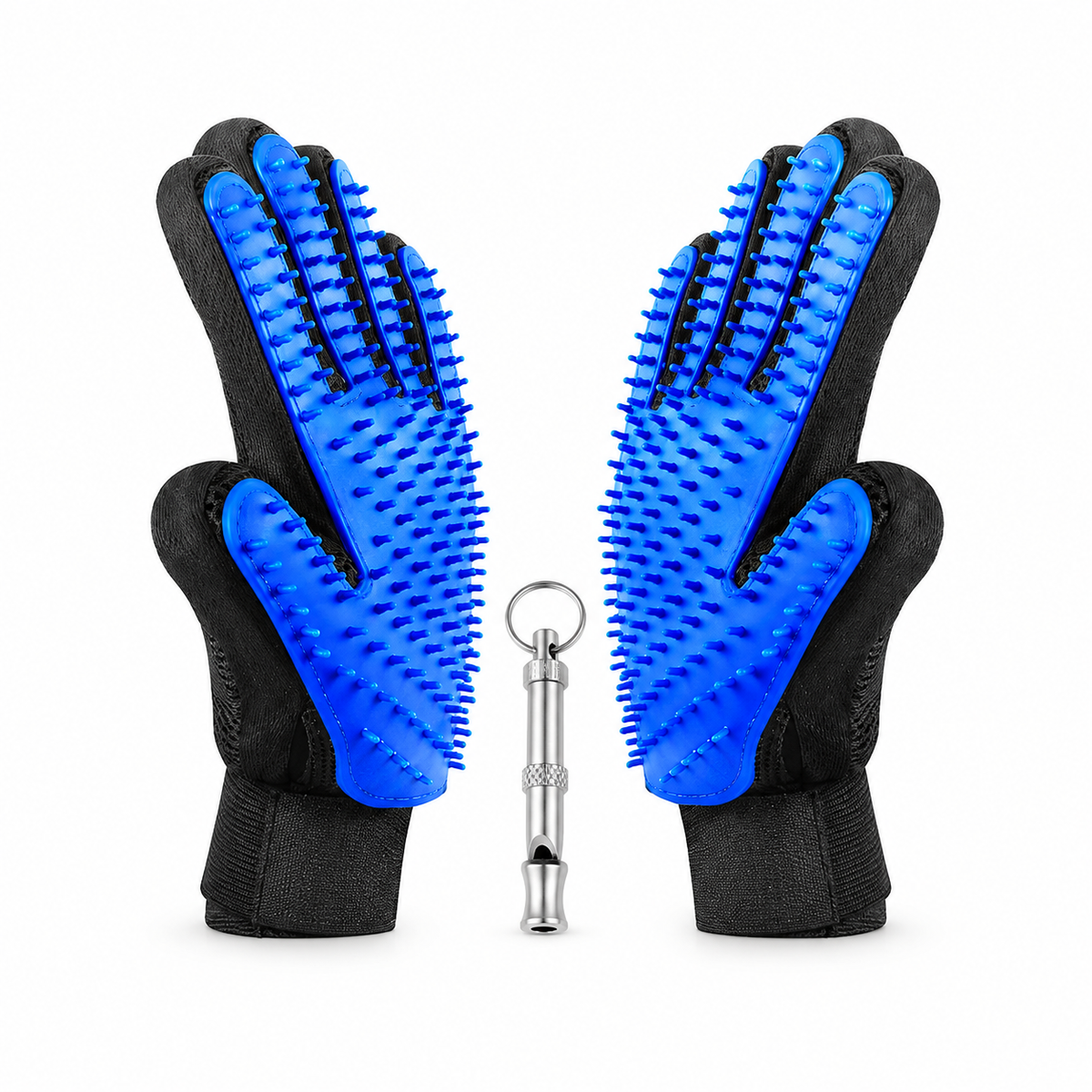 LumaLint Dual-Hand Grooming Gloves for Dogs & Cats