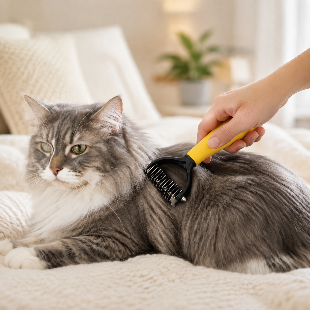 LumaLint Dual-Sided Dematting Rake for Dogs & Cats