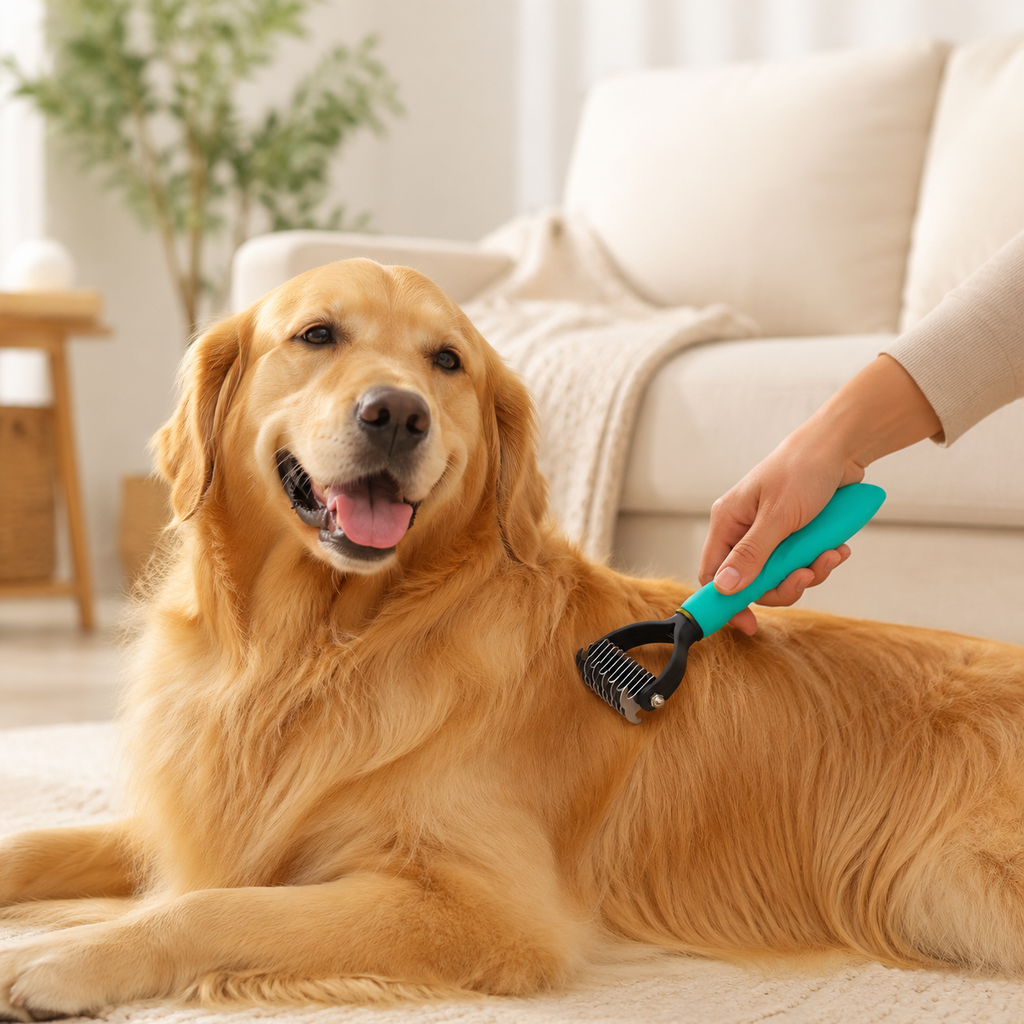 LumaLint Dual-Sided Dematting Rake for Dogs & Cats