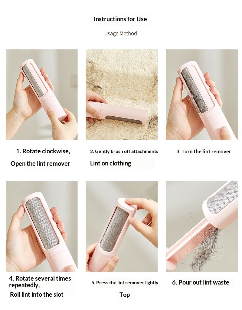 How to use and empty the LumaLint reusable pet hair remover