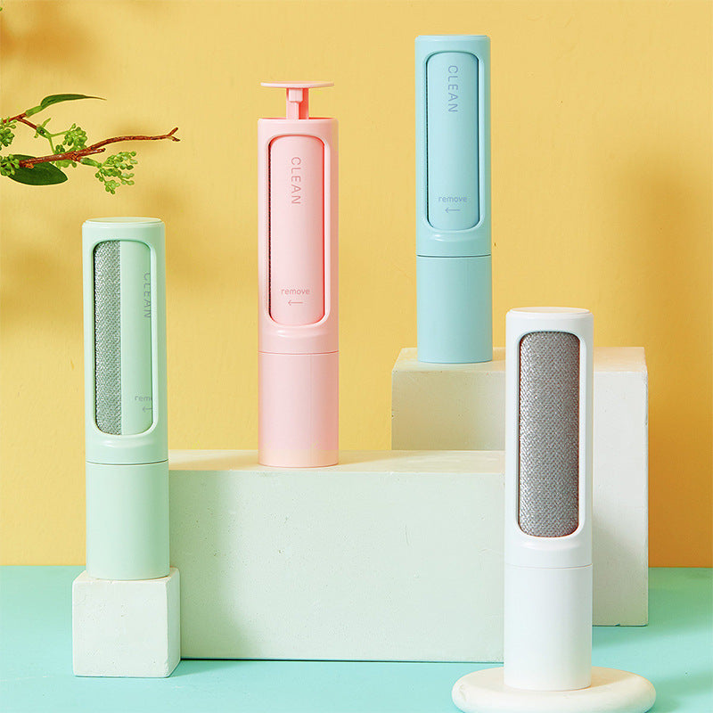 LumaLint reusable pet hair removers available in White, Blue, Green and Pink